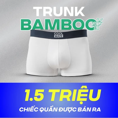 [MUA 2 GIẢM 5%]Quần lót nam dáng Trunk Bamboo kháng khuẩn Coolmate