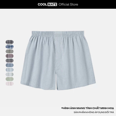 [MUA 2 GIẢM 50%]Quần đùi mặc nhà nam kẻ sọc mềm mại thoáng mát MÀU NGẪU NHIÊN Coolmate  [ Không đổi trả ]