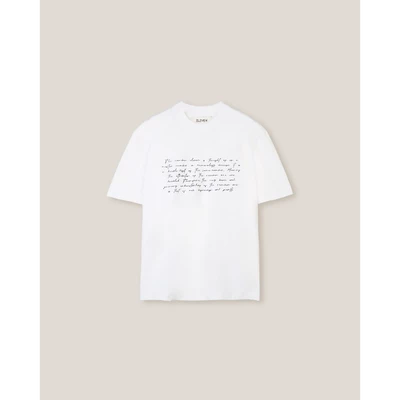 ELEVEN - Áo thun unisex nam nữ Printed Means Small - màu Trắng