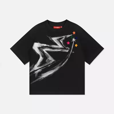 Áo thun NEEDS OF WISDOM Star Tee - Black - Local Brand Chính Hãng