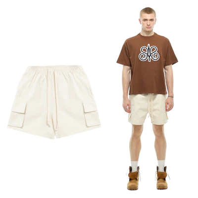Quần shorts DENIM túi hộp unisex