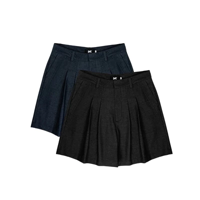 MAHU - QUẦN SHORTS XẾP LY UNISEX