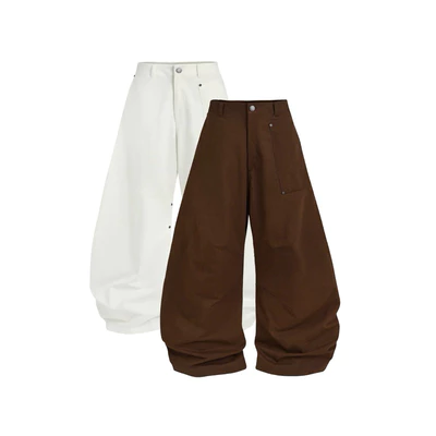 MAHU - QUẦN DÀI ỐNG RỘNG DÁNG CONG UNISEX