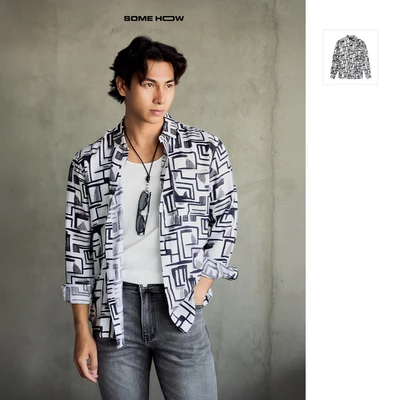 Áo Sơ Mi Nam Art Pattern Tropical, Chất Vải Linen Xược Thoải Mái, SM0121, SOME HOW STORE