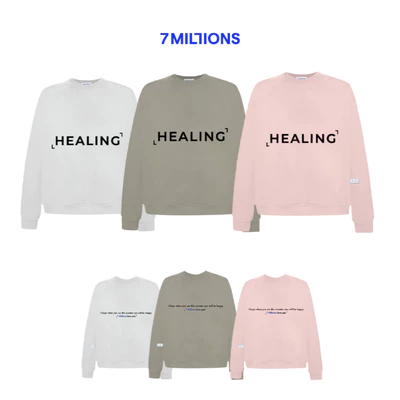 Áo Sweater Healing Vải Nỉ Bông Oversized 7MILLIONS (3 Màu)