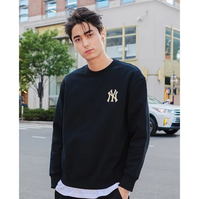 MLB - Áo sweatshirt unisex cổ tròn tay dài Basic Bling Mega Logo_3AMTB1034-50BKS