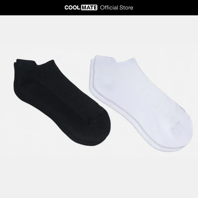 [MUA 2 GIẢM 5%]Combo 2 Tất cổ ngắn cotton thoáng khí, kháng khuẩn Coolmate