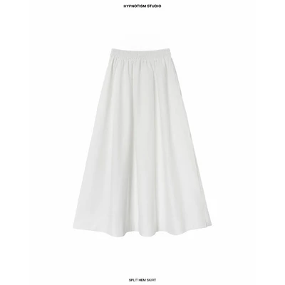 HYPNOTISM | SPLIT HEM SKIRT - Chân váy xẻ tà chữ A đơn giản sành điệu
