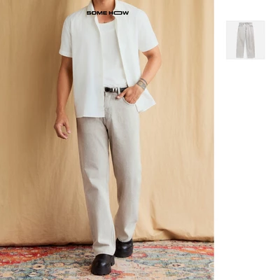 Quần Jean Nam Straight Light Gray Passion, Chất Vải Jean Cotton Thoải Mái, QJ0116, SOME HOW STORE