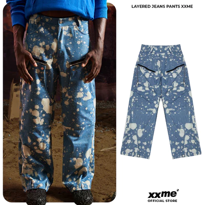 Quần Dài Túi Hộp Kiểu Layered Pants XXME - Màu Xanh Dương
