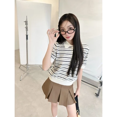 KIDO - Chân váy ngắn xếp 4 ly LOUIS SKIRT