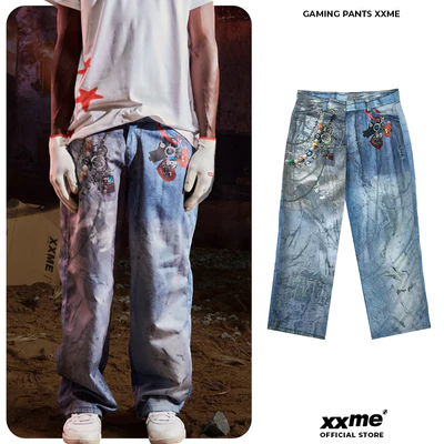 Quần Dài In Kiểu Gaming Pants XXME - Màu Fullprint