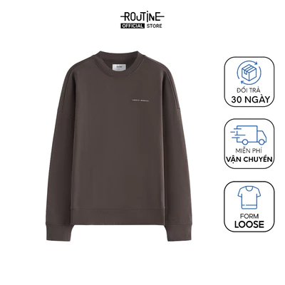 Áo Sweatshirt In Hình Unisex Form Loose - Routine 10F24SWEU001