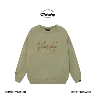 MARCHY - Script Sweater - Áo tay dài