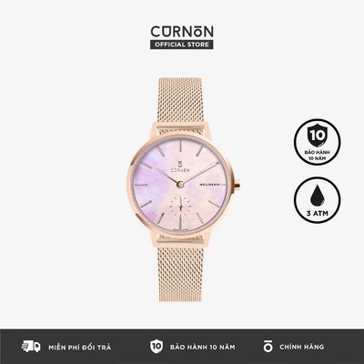Đồng Hồ Nữ Curnon Melissani Redmoon Dây Kim Loại Chính Hãng, Đeo Tay Thời Trang Nữ Tính
