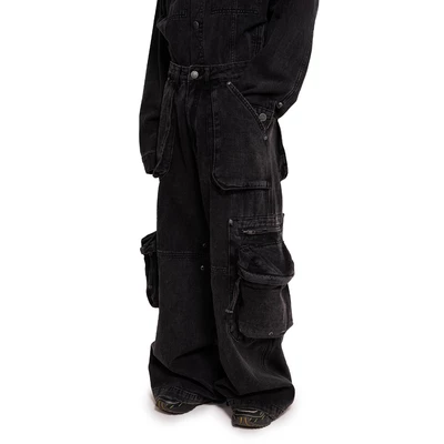MAHU - QUẦN DENIM TÚI HỘP ỐNG RỘNG