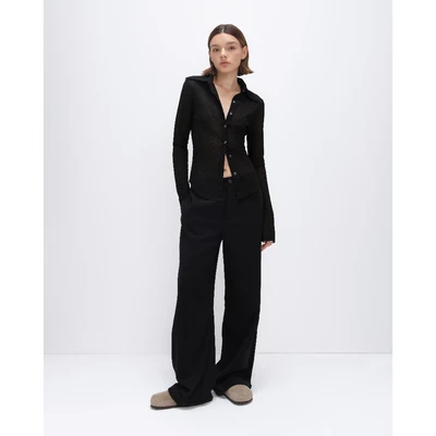 HIGHCHIC - FLIP PANTS - QUẦN TÂY ĐEN DÁNG ĐỨNG - KIỂU DÁNG SANG TRỌNG