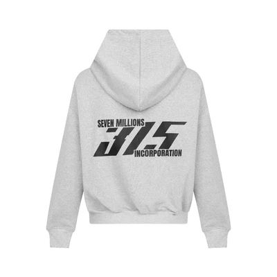 Áo Khoác Hoodie Double Zip 315 Vải Nỉ Chân Cua Oversized 7MILLIONS (Xám & Đen)