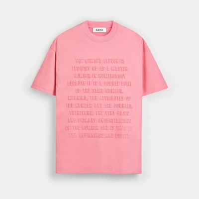 ELEVEN - Áo thun unisex nam nữ MEANS 3D màu Hồng