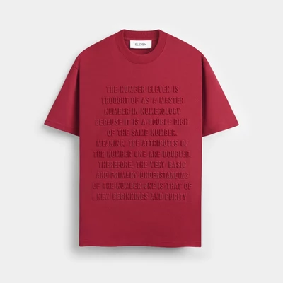 ELEVEN - Áo thun unisex nam nữ MEANS 3D màu Đỏ