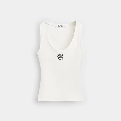 ELEVEN - Áo nữ Tank top Anagram màu Trắng