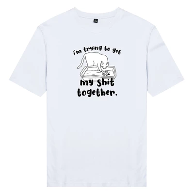Áo thun unisex cotton 100% in hình Try to get myself together