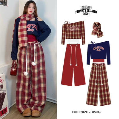 [ CÓ TÁCH SET ] Set đồ nữ CALLME Chất Vải Cotton Dạ Kẻ Caro  Form Rộng Dáng Xuông Unisex FFCLUB MIX