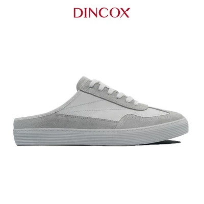 Giày Sục Đạp Gót Mules Sneaker Unisex DINCOX DC37 Lazy Mule Off/White Chất Liệu Da