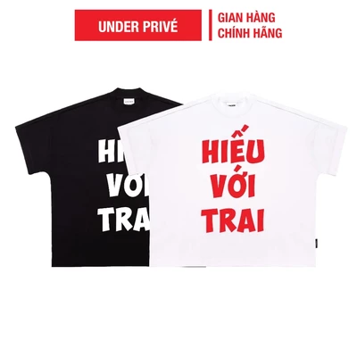 Áo thun Big Boxy UNDER "Hiếu Với Trai" - UTS033