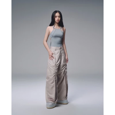 Quần dù ống suông dây rút phía trước Be BunnyHill SSLP45