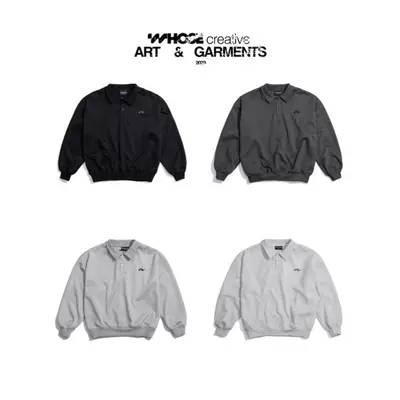 POLO SWEATER - Áo polo sweater nỉ 2 da thêu logo 3D Whose Studio