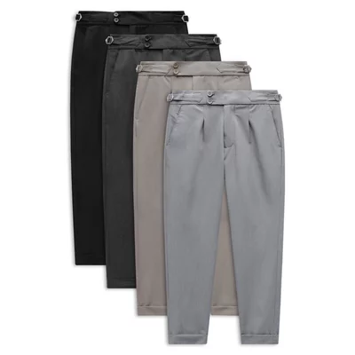 Quần Tây Nam Sidetab Double Loops, Chất Vải Tây Cotton Thoải Mái, QT0024,SOME HOW STORE