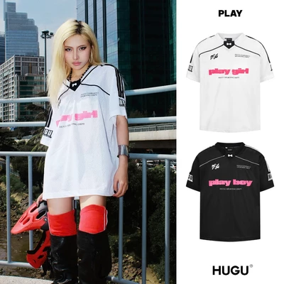 Áo thun thể thao thương hiệu local brand HUGU - PLAY* - vải lưới, in lụa thoáng mát, phong cách thể thao