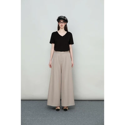 RUBIES Sisley Pants - Quần Dài Nữ Cạp Lưng Mỹ Ống Rộng A