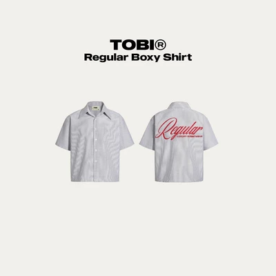 Áo Sơ Mi Sọc Thêu Nổi 3D TOBI