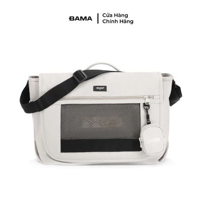 Túi đeo chéo nam nữ đi học đi làm BAMA Mesh Fabric Cross Bag MF302 chống nước nhiều ngăn vải lưới thời trang