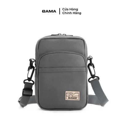 Túi đeo chéo mini nam nữ BAMA New Basic Shoulder Bag NB205 chống nước nhiều ngăn vải canvas đi chơi đi cafe