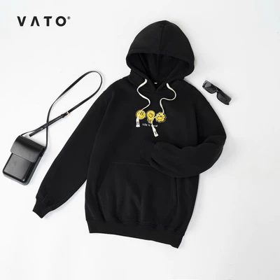 Áo Khoác Nỉ Hoodie Smile Form Rộng Nam Nữ Unisex_Áo Hoodie Mũ To Siêu Dày ấm 2024 - Hàng chính hãng Thời Trang Vato