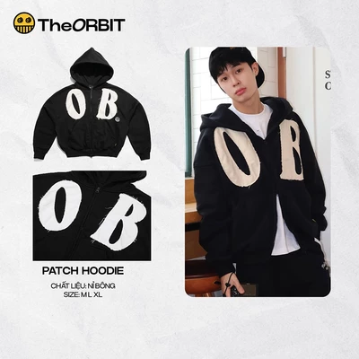 Áo khoác Hoodie The ORBIT - OB Patch Hoodie - Chất liệu dày dặn - Local Brand Chính Hãng