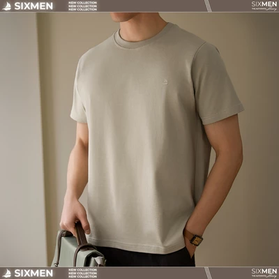 Áo thun nam cotton SIXMEN cổ tròn TSHIRT BASIC tay ngắn, vải cotton cao cấp, thoáng mát, thanh lịch