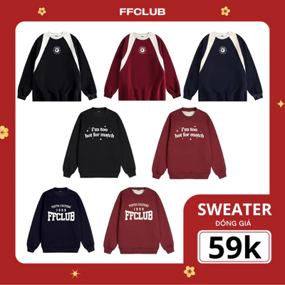 [XẢ KHO] ÁO SWEATER FFCLUB CHÍNH HÃNG FINBALL  MIX 1