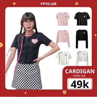 [ Thanh lí Xả kho ] ÁO CARDIGAN FORM CROPTOP FFCLUB MIX 1