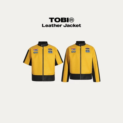 Áo Khoác Da Biker Tay Ngắn/Dài TOBI