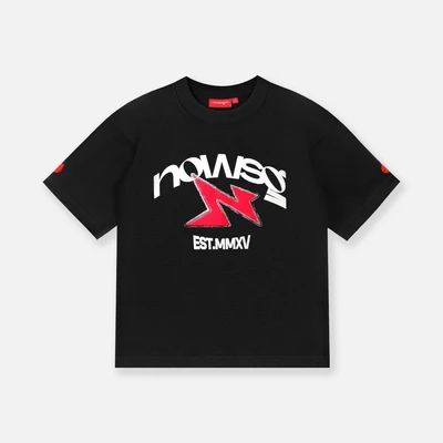 Áo thun NEEDS OF WISDOM Puff N Tee - Black - Local Brand Chính Hãng