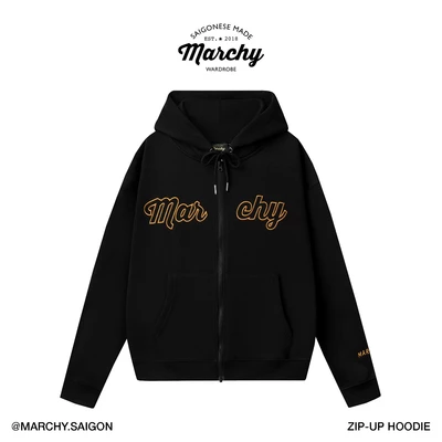 MARCHY - Zip-up Hoodie - Áo khoác dây kéo