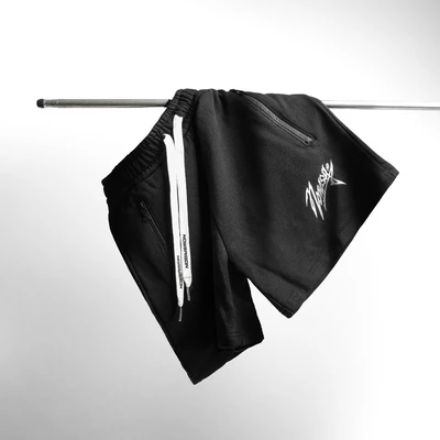 Quần NOWSAIGON Embroidered Nowsg Sweatshorts - Đen - Local Brand Chính Hãng