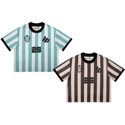Áo thun mè JERSEY 25 HIGHCLUB  thể thao 2 màu NÂU - XANH/TRẮNG - Unisex