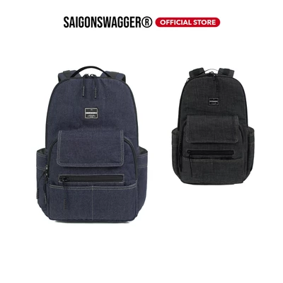 Balo Basic Đơn Giản Denim SAIGONSWAGGER® Jeans Ready Backpack Chất Liệu Denim Cao Cấp