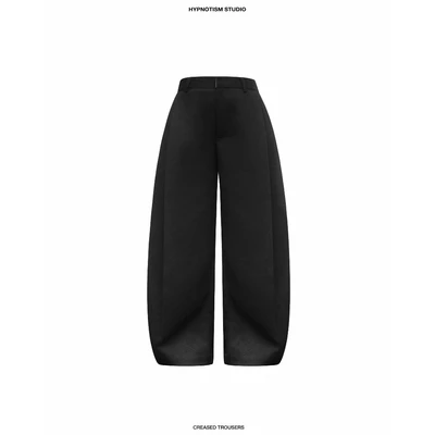 HYPNOTISM | "CREASED TROUSERS" Quần tây form dài đứng dáng xẻ 2 line