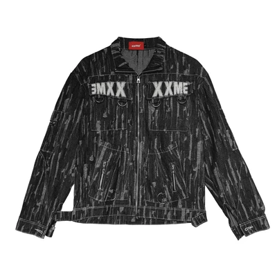Áo Khoác/ Quần Dài Túi Hộp XXME Glitch Denim - Black